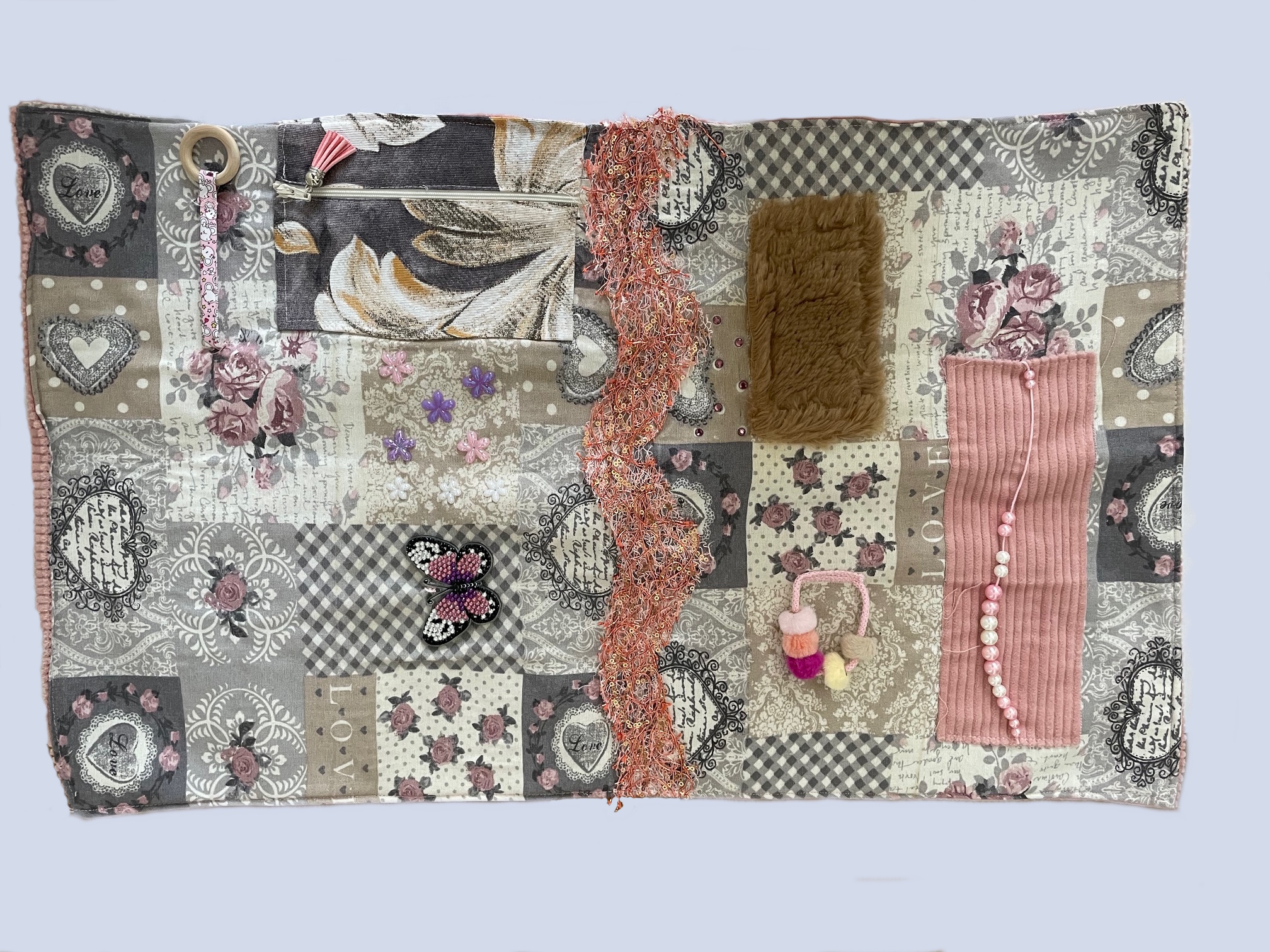 Nesteldecke für die Dame - genäht