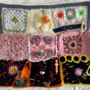 "Jahreszeiten" Nesteldecke gehäkelt